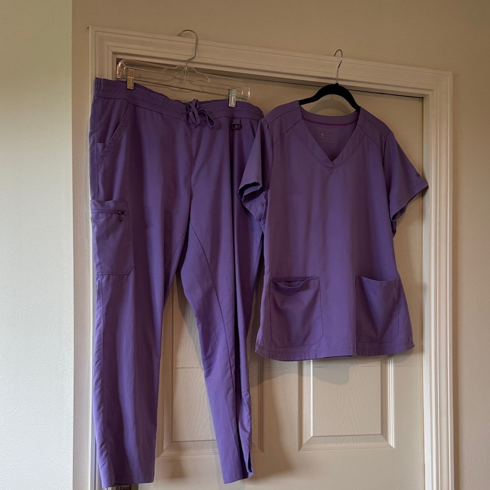 Purple Women's Scrub Set